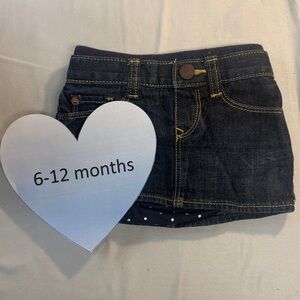 GAP - Blue Denim Mini Skirt/skort with Fitted Waistband